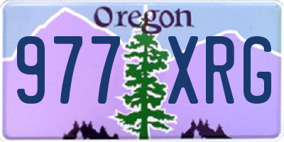 OR license plate 977XRG