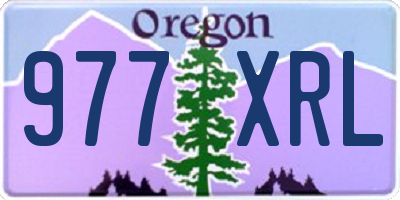 OR license plate 977XRL