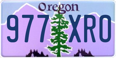 OR license plate 977XRO
