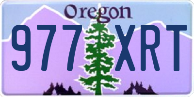 OR license plate 977XRT