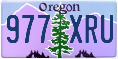 OR license plate 977XRU