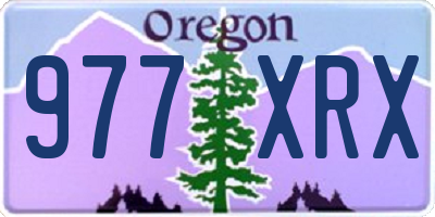 OR license plate 977XRX