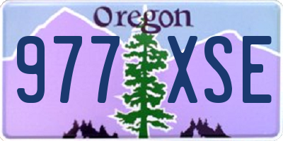 OR license plate 977XSE