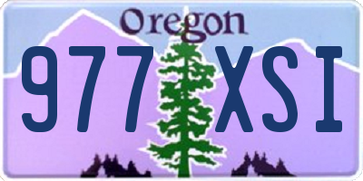 OR license plate 977XSI