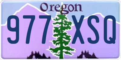 OR license plate 977XSQ