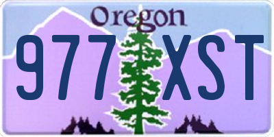 OR license plate 977XST