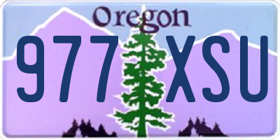 OR license plate 977XSU