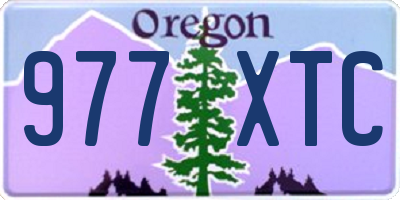 OR license plate 977XTC