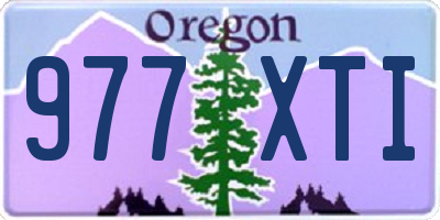 OR license plate 977XTI
