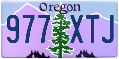 OR license plate 977XTJ