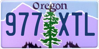 OR license plate 977XTL