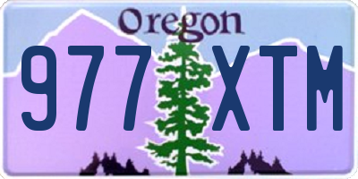 OR license plate 977XTM