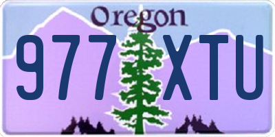OR license plate 977XTU
