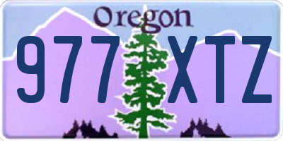 OR license plate 977XTZ