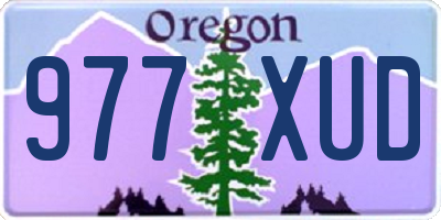 OR license plate 977XUD