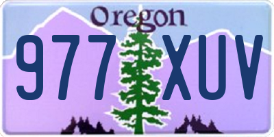 OR license plate 977XUV