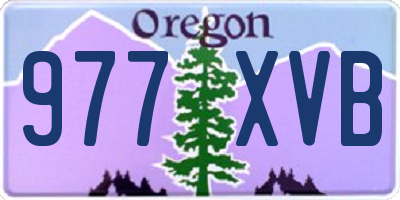 OR license plate 977XVB