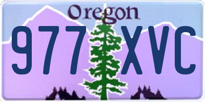 OR license plate 977XVC