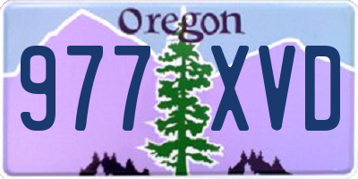 OR license plate 977XVD