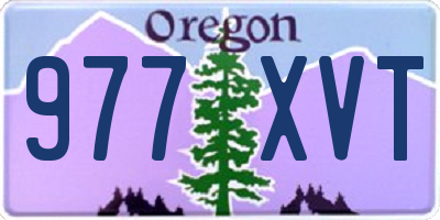 OR license plate 977XVT