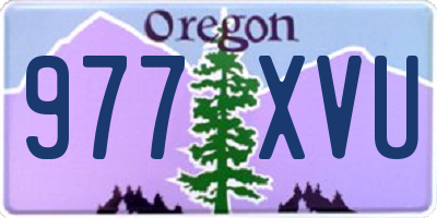 OR license plate 977XVU