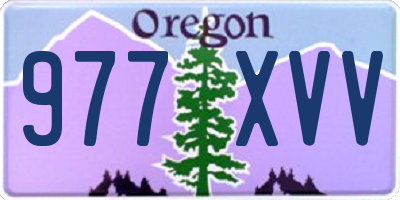 OR license plate 977XVV