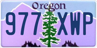 OR license plate 977XWP