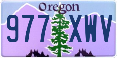 OR license plate 977XWV