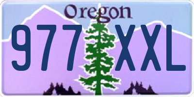 OR license plate 977XXL