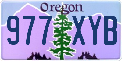 OR license plate 977XYB