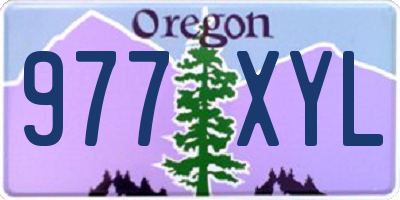 OR license plate 977XYL