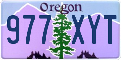 OR license plate 977XYT
