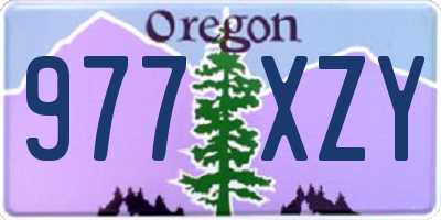 OR license plate 977XZY
