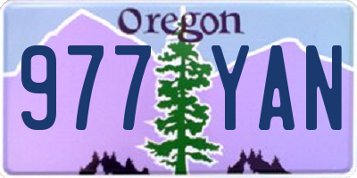 OR license plate 977YAN