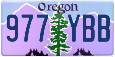 OR license plate 977YBB