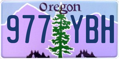 OR license plate 977YBH