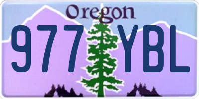 OR license plate 977YBL