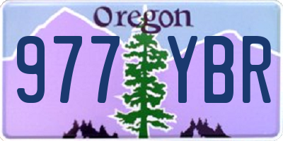 OR license plate 977YBR