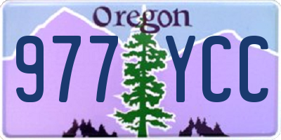 OR license plate 977YCC
