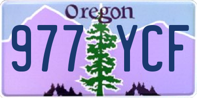 OR license plate 977YCF