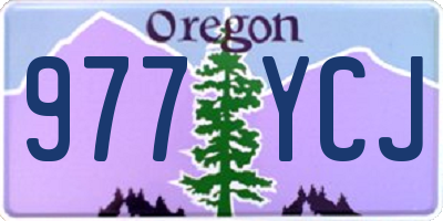 OR license plate 977YCJ