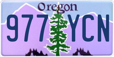 OR license plate 977YCN