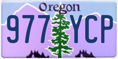 OR license plate 977YCP
