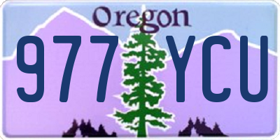 OR license plate 977YCU