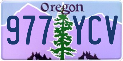 OR license plate 977YCV