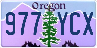 OR license plate 977YCX