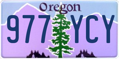 OR license plate 977YCY