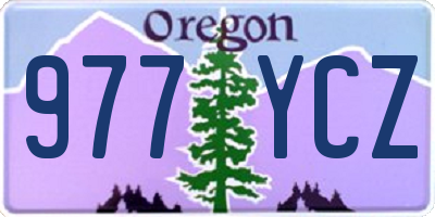 OR license plate 977YCZ