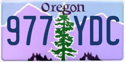 OR license plate 977YDC
