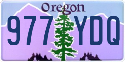OR license plate 977YDQ